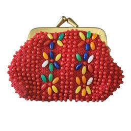 Vintage 60s Beaded Coin Purse