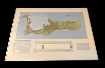 1:50,000 Scale Framed Map Of Grand Cayman