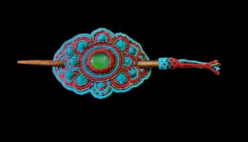 Beautiful Handcrafted Beaded Guatemalan Pony Tail Holder