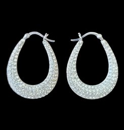 Beautiful Vintage Rhinestone Earrings From Thailand