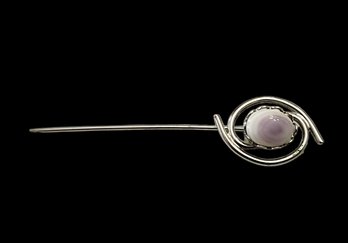 Vintage White/Purple Stone Pin