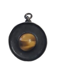 Vintage Sterling Silver Tiger Eye Pendant