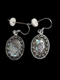 Vintage Abalone Earrings