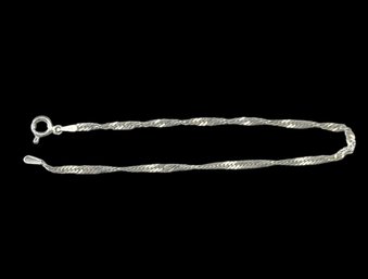 Vintage Sterling Silver Twisted Bracelet From Italy