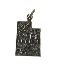 Vintage Sterling Silver Utah Pendant