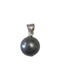 Vintage Sterling Silver Ball Pendant