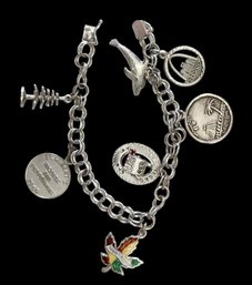 Vintage Sterling Silver Charm Bracelet