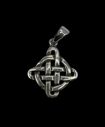 Sterling Silver Woven Style Pendant