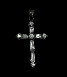 Vintage Sterling Silver Cross Pendant