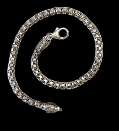 Beautiful Vintage Sterling Silver Italian Rope Bracelet