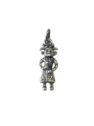 Vintage Sterling Silver Central American Charm Pendant