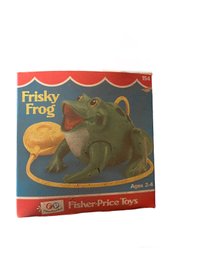 1971 Fisher Price Frisky Frog With Box