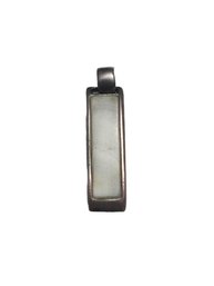 Vintage Onyx/White Color Reversible Pendant