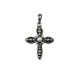 Vintage Sterling Silver Cross Pendant