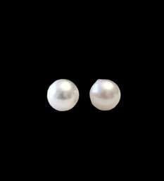 Vintage Sterling Silver Pearl Earrings