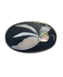 Beautiful Vintage Mother Of Pearl And Abalone Brooch/Pin