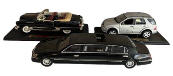 Vintage Maisto Auto Model - Limousine, Mercedes ML5 & 1949 Cadillac Coupe DeVille