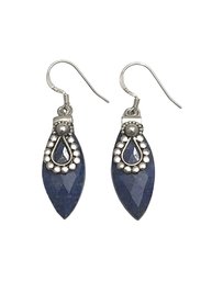 Vintage Sterling Silver Lapis Earrings