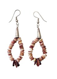 Beautiful Vintage Coral Stone Beaded Earrings