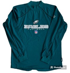 NOS Never Worn No Tags Philadelphia Eagles Mock Turtleneck Reebok NFL Team Shirt Size M Made In Korea