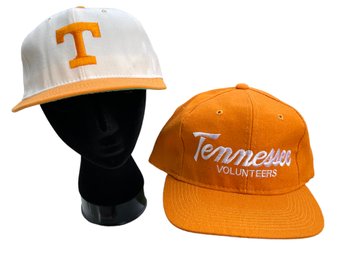 Lot Of 2 University Of Tennessee Hats: SPORTS SPECIALTIES Snap Back, PRO-LINE PRO MODEL Fitted 7-1/4 (read)