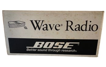NEW IN OPEN BOX - Vintage 1990's Bose Wave Radio- Box Has Discoloration