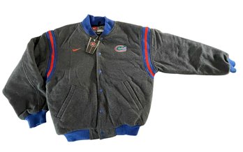 New With Tags Nike Team FLORIDA GATORS College Varsity Jacket Heather Gray, Sz M Orig Retail $100