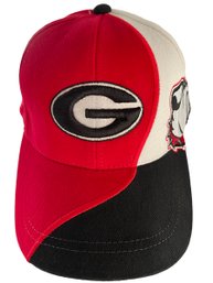 NWOT Top Of The World GEORGIA BULLDOGS Split Color LARGE DOG LOGO Hat