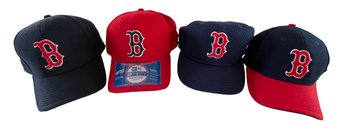 NWOT Fabulous Lot Of 4 Boston Red Sox Hats: All New Era