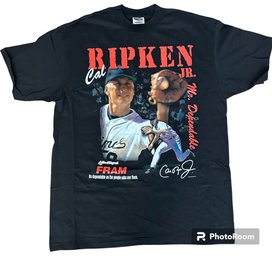 NOS No Tags Never  Worn Cal Ripken Power Play By Oneita 1993 Tee Shirt Size XL Made In Mexico