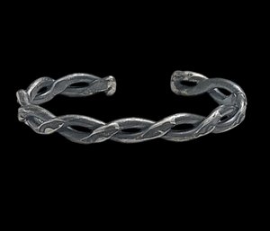 Vintage Sterling Silver Braided Bracelet