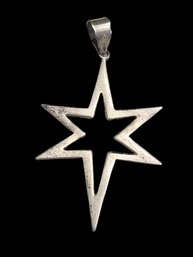 Vintage Sterling Silver Star Of Bethlehem Pendant