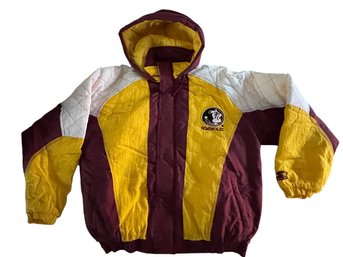 NWOT VTG Starter Size LARGE Seminoles Florida State Hooded Jacket Gorgeous Jacket, Gorgeous Color!