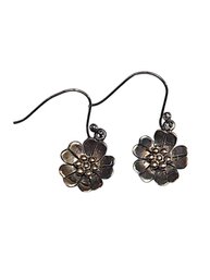 Vintage Sterling Silver Flower Earrings