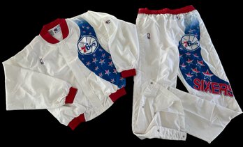 NWT Vtg CHAMPION '76er's Track/warm-up Suit Outstanding Graphics- MISSING A SNAP- (read Description)