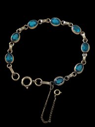 Gorgeous Vintage 12KT GF Blue Sapphire Bracelet