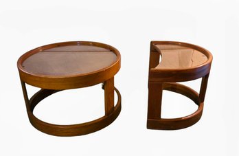 Mid Century Modern Side/ End Tables, One Crescent Moon, By Howard Furniture