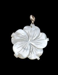 Vintage Handcrafted Mother Of Pearl Pendant