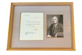 Franklin D. Roosevelt Signed Presidential Letter - 1938
