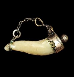 Vintage Powder Horn Style Pendant