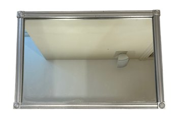 Rectangular Silver Framed Mirror