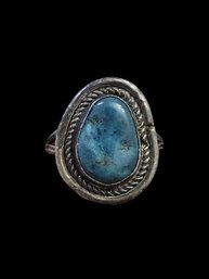 Beautiful Vintage Native American Sterling Silver Ring, Size 7.5