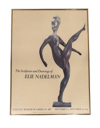 Original Vintage Whitney Museum Ellie Nadelman Poster