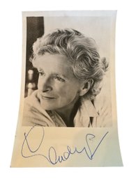 Autographed Photo Of Actress Gladys Cooper
