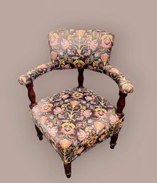 Floral Victorian Corner Chair