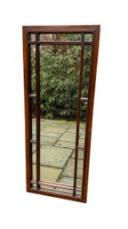 An Asian Style Wood Entryway Mirror - 20' X 48'