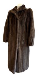 A Lovely Brown Mink Fur Coat Size S