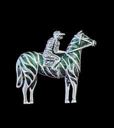 Vintage Sterling Silver Horse And Rider