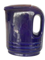 Vtg HALL Cobalt Blue Art Deco Westinghouse Refrigerator Pitcher No Issues