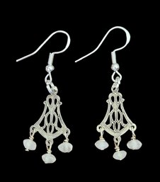 Vintage Sterling Silver Dangle Earrings